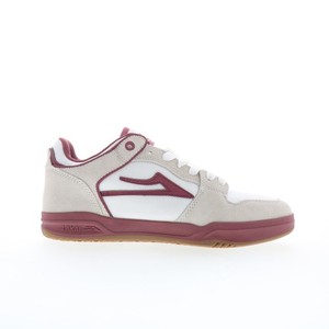 Lakai Telford Elite Hommes Blanc Suede Dentelle Haut Skate Inspiré Sneakers Chaussures