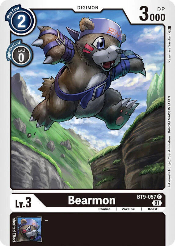 Bearmon BT9-057 C X Record Digimon TCG