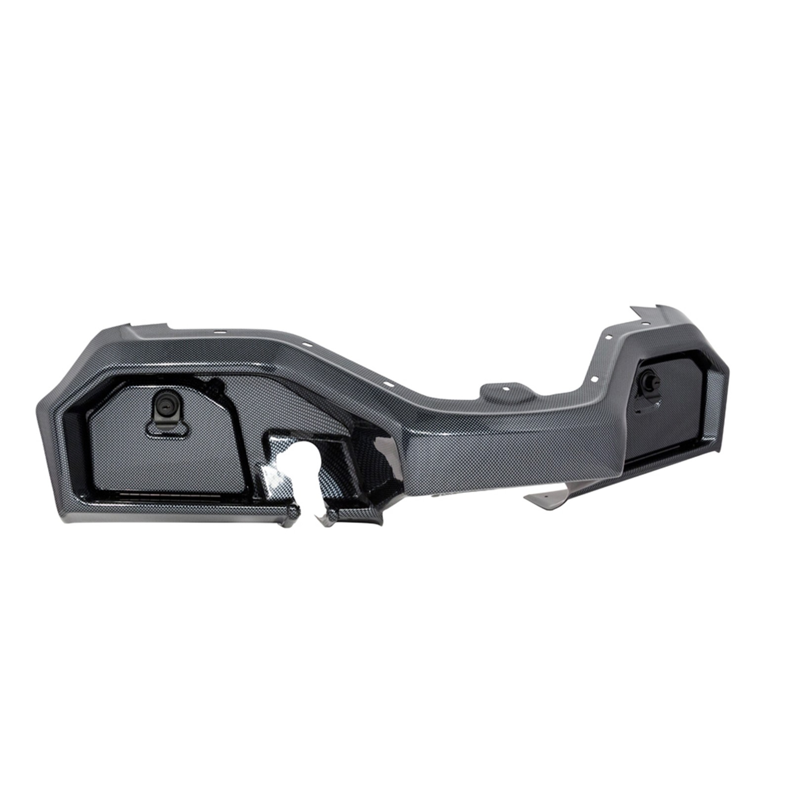 Cart Dash Cover With Locking Doors -carbon Fiber