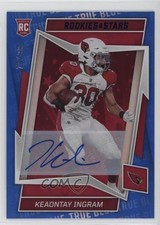 2022 Panini Rookies & Stars True Blue Signatures 73/99 Keaontay Ingram Auto 2t9