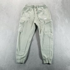 Nike Sweatpants Mens S Green Cargo Joggers Gym Workout Comfort Pockets