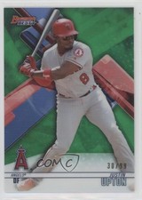 2018 Bowman's Best Green Refractor 30/99 Justin Upton #39 w1w