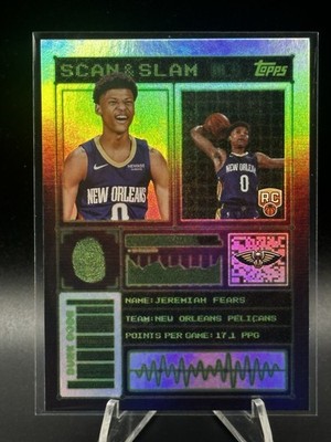 2025-26 Topps Basketball Jeremiah Fears Scan & Slam Target Exclusive RC SP