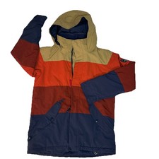Burton DryRide Boys XL 18 Snowboard Jacket Insulated Hooded Colorblock Coat