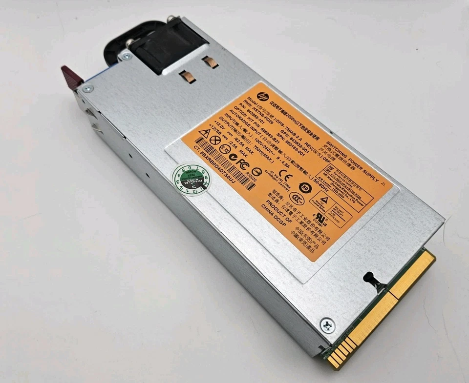 Fuente de alimentación para servidor HP 643955-201 HSTNS-PD29 DPS-750AB-3 A 750W Foto 2 de 4