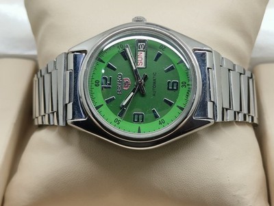 Seiko Vintage Mechanische Herrenuhr Green Dial, Day Date, 21 Jewels