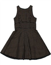ANN TAYLOR LOFT Womens Sleeveless A-Line Dress US 6 Medium Black Spotted BU13