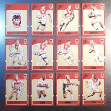 2009 NRL Select Classic Team Set (12 Cards) St George Illawarra Dragons