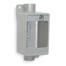 Hubbell Killark Fdc-2M Weatherproof Electrical Box, 28 Cu In, Fdc Box Type, 1