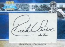 16-17 president choice centennial papercuts rick vaive leafs autograph auto