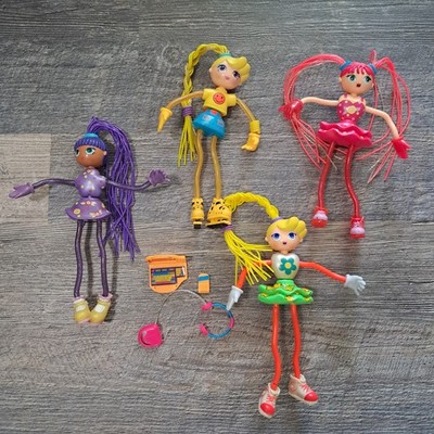 Vintage Betty Spaghetty Lot of 4 Dolls Plus Accessories Ohio Arts 1997