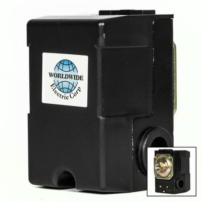 Single Port 140-175 PSI Air Compressor Pressure Switch Control 1/4'' NPT 12 Amp
