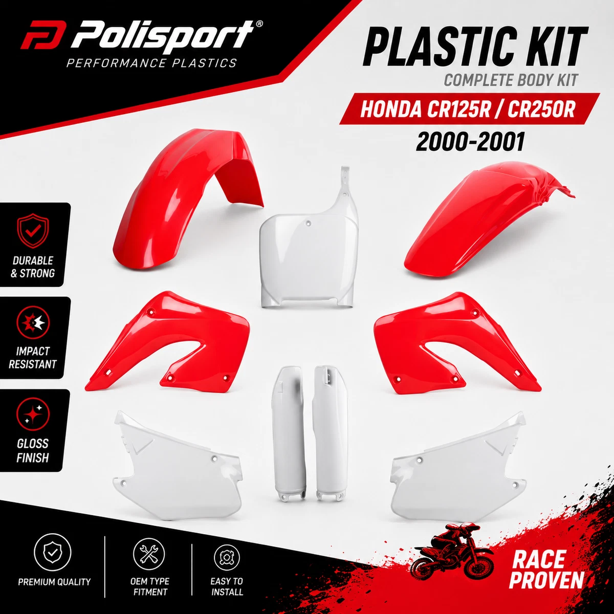 取寄せ ホンダ用ボディキット POLISPORT Body Kit - Complete - OEM