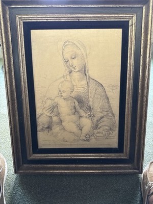 Framed Print Of Madonna With Pomegranate By Raphael