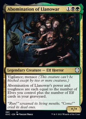 Abomination of Llanowar 81/135 Uncommon Commander: Kaldheim