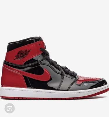 Jordan Air Jordan 1 Retro High OG Patent Bred Patent Leather Black/Red
