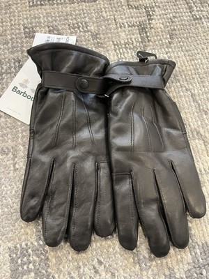Barbour Men s Brown Leather Gloves New With Damaged Tags Size Small