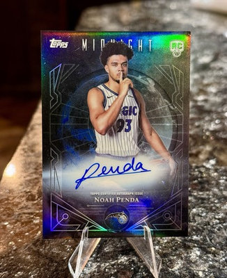 #ad 2025 26 Topps Midnight NOAH PENDA RC Midnight Sun ROOKIE AUTO SSP 1:3Cases Magic $39.95