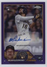 2023 Topps Chrome Update Purple Refractor /250 Blake Perkins #AC-BPE Auto 17rk