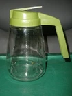 Vintage Syrup Dispenser Federal Housewares Chicago Olive Green Lid Glass EUC