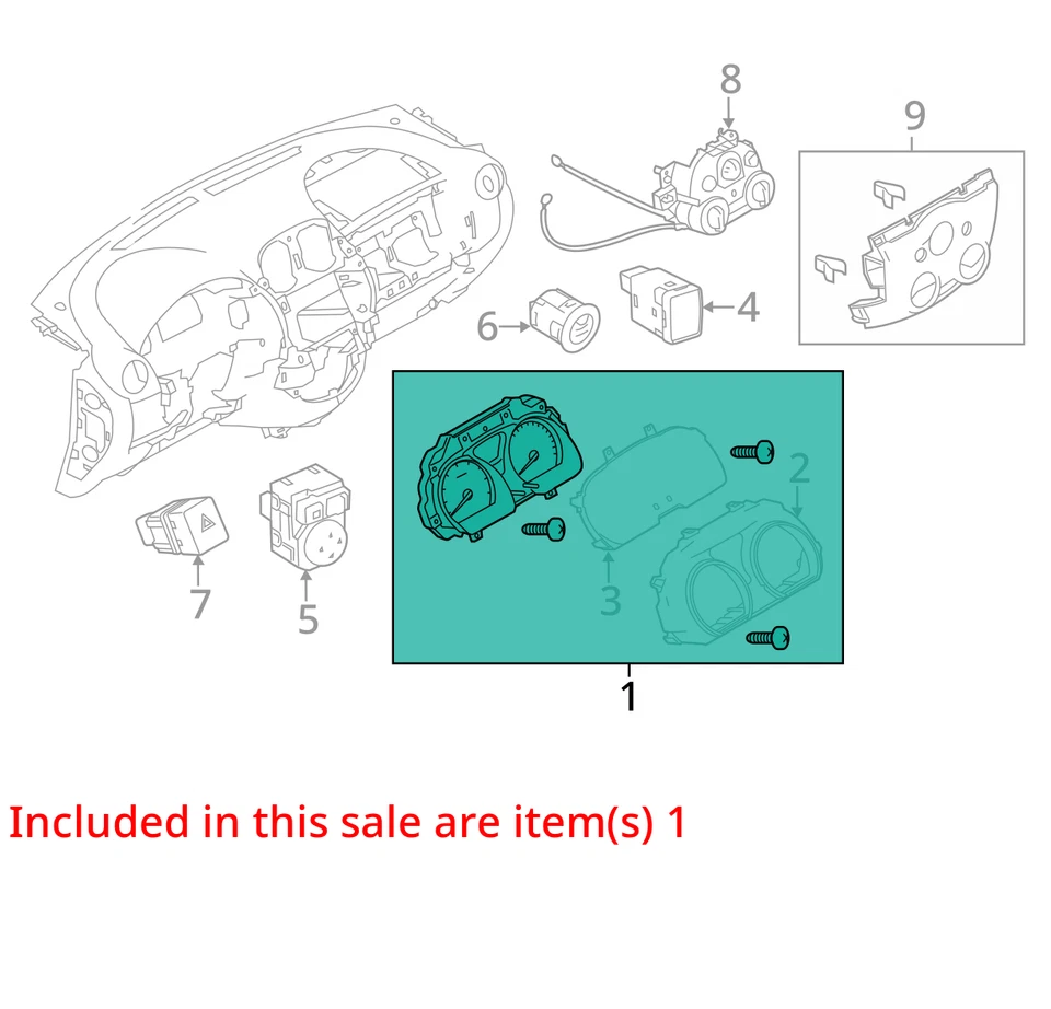 2014-2014 年日产 Versa Note 速度表仪表组仪表 DPIQH — 第 3/4 张图片