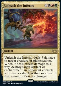 Magic/MTG Unleash the Inferno SNC-229 Rare Englisch Excellent