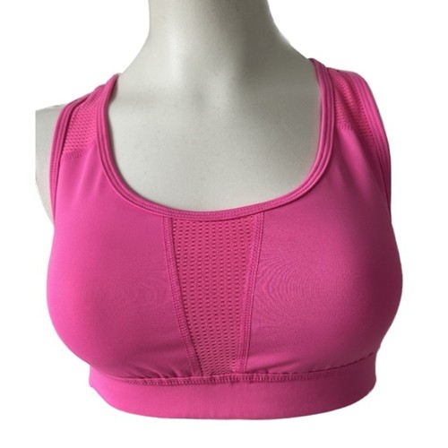 Fila Damen Sport-BH rosa mittlerer Halt gepolstert Cut Out Größe M
