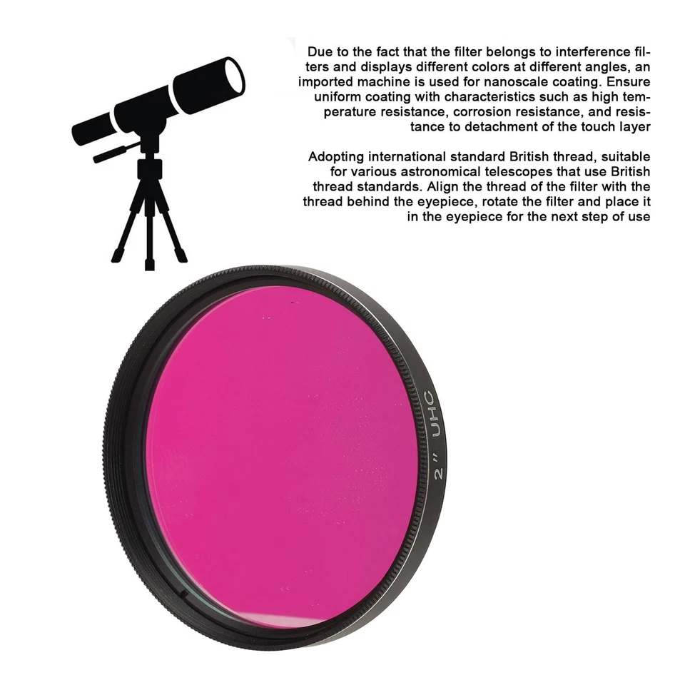 2 Inch UHC Filter Ultra High Contrast Light Pollution Reduction Filter - Image 3 of 4