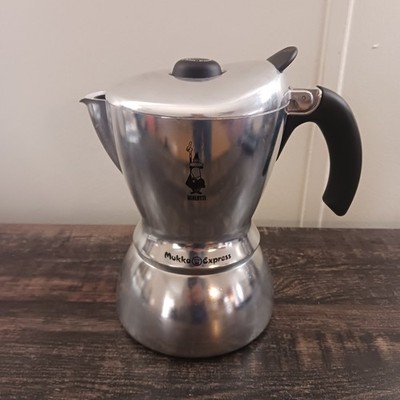 Bialetti Mukka Express Stove Top Espresso Cappuccino Latte Coffee Maker 2 Cups