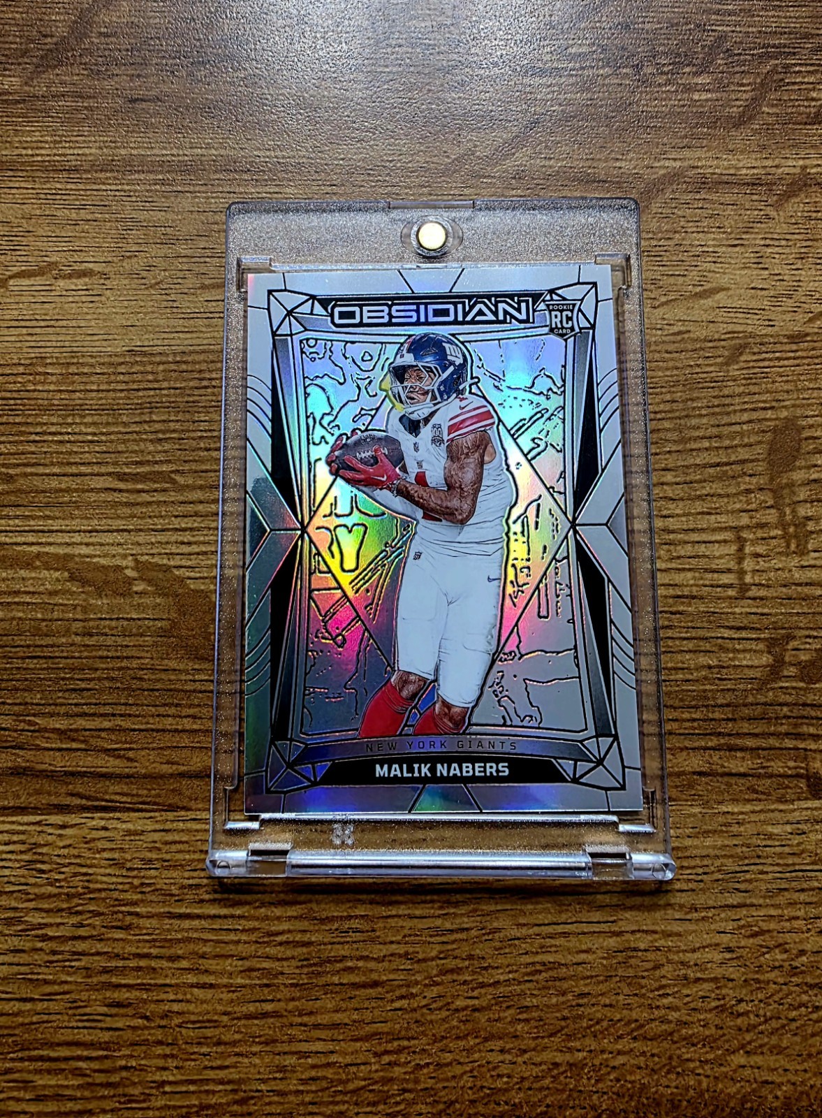 Malik Nabers Panini Obsidian #147 Silver
