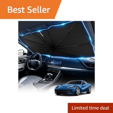 SPGICRM Car Windshield Sun Shade Umbrella
