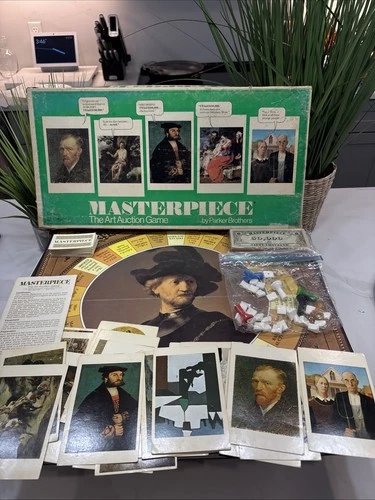 Vintage 1976 Masterpiece The Art Auction Game by Parker Brothers