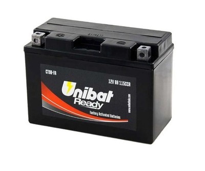 Batterie SLA UNIBAT wartungsfrei YT9B, CT9B für DERBI - KYMCO - MBK - YAMAHA