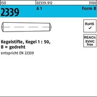 Kegelstift Iso 2339 Gedreht 6X 28 A 1 Kegel 1:50 10 StüCk