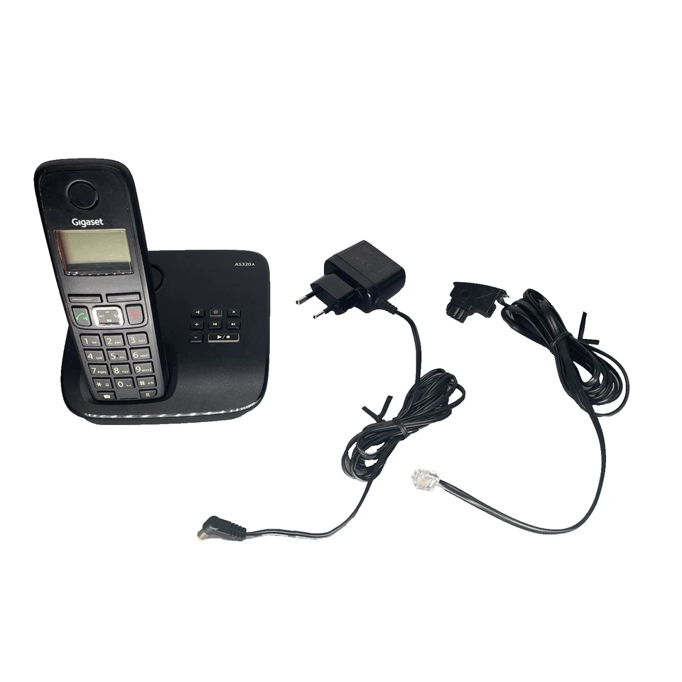 Gigaset AS320 Festnetztelefon Mobilteil AS320A Anrufbeantworter Basisstation - Bild 2 von 4