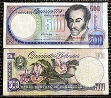 Venezuela 500 Bolivares 1998 Banknote World Paper Money UNC Currency Bill Note