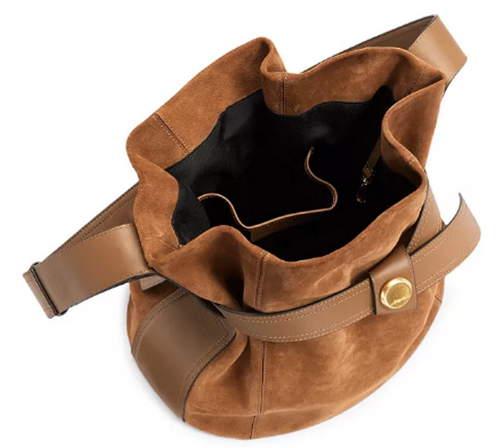 Borsa a tracolla 3.1 Phillip Lim Signature secchiello in pelle di sandalo oro - Foto 4 di 8