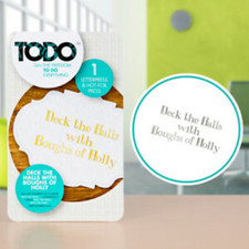 TODO Letterpress / Hot Foil Press DECK THE HALLS WITH BOUGHS OF HOLLY 140789