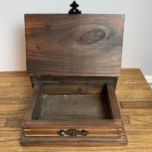 Wood Storage Book Trinket Box~ w/Lock/Key ~ 9”x6”x 3” ~ Old World Map~ Vintage - 第 9/9 張圖片