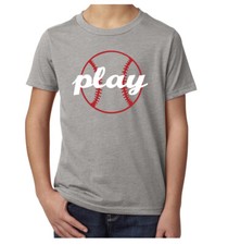 Play Ball Kid's Baseball Graphic Shirt, Cool Baseball T-shirts