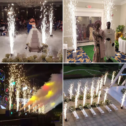 700W Cold Spark Machine DMX512 Remote Control Stage Light Show Firework Machine - Bild 2 von 13