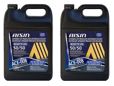 Aisin 2 Gallons Blue Extended Life Prediluted Engine Coolant Antifreeze 2 x 1gal