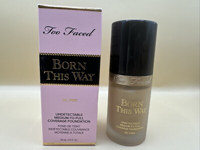 Too Faced Born This Way Natural Finish Longwear Liquid Foundation, Ivory 1.01 Oz