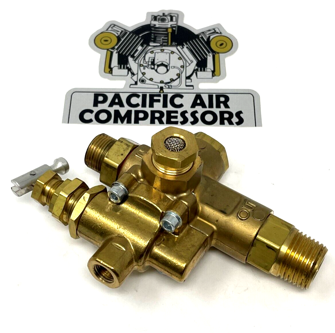 ST128407AV CAMPBELL HAUSFELD PILOT VALVOLA DI SCARICO 95/125 PSI, 1/2'' - Foto 4