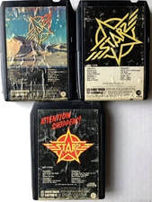 STARZ 8 TRACK TAPE LOT-STARZ-VIOLATION-ATTENTION SHOPPERS - NEWER  PADS/SPLICE