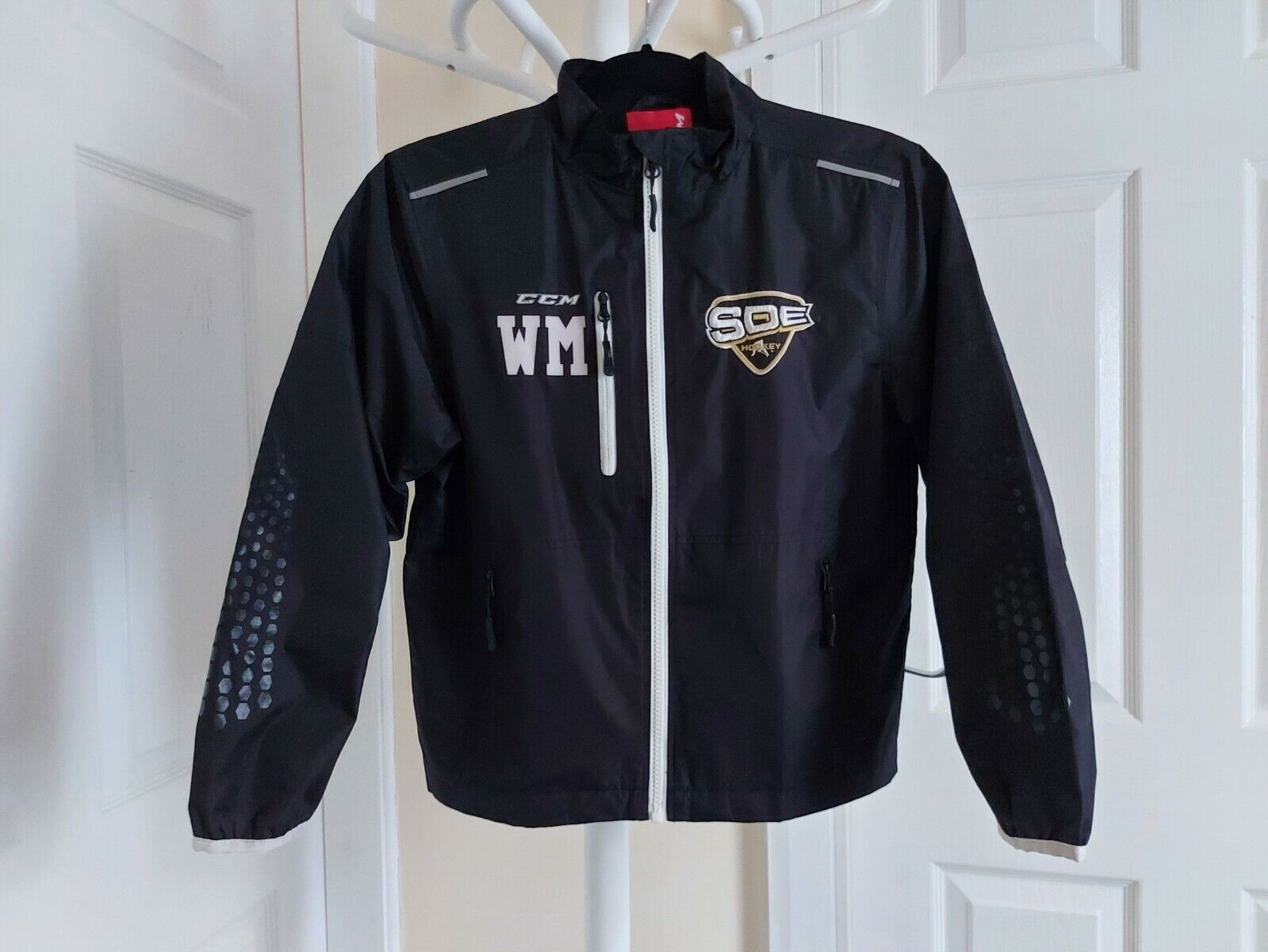 Jacket”CCM”WM Popular standard Hockey Gear Sport Ringen Year Size:10 Black Colour Translated