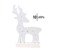 Led Deko Figur Elch Rentier Rudolf Warmweiß Weihnachtsdeko Fensterdeko