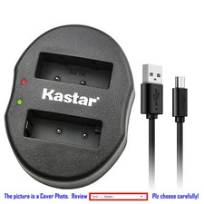 Kastar Battery Oval Dual Charger for Olympus BLS-5 Olympus OM-D E-M10 Camera