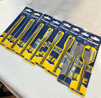 Blue Groove Pro Spade Bit Set  8-Pieces  IRWIN Tools #88808 SPEEDBOR
