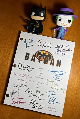 Batman 1989 Script Cast-Signed - Autograph Reprints - 129 Pages ...